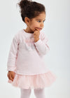 Girls Dress & Tights Set Pink