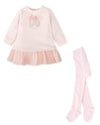 Girls Dress & Tights Set Pink
