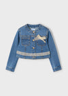 Girls Embroidered Denim Jacket