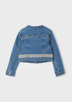 Girls Embroidered Denim Jacket