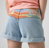 Girls Embroidered Denim Shorts