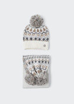 Girls Fair Isle Hat & Scarf Set (mayoral)