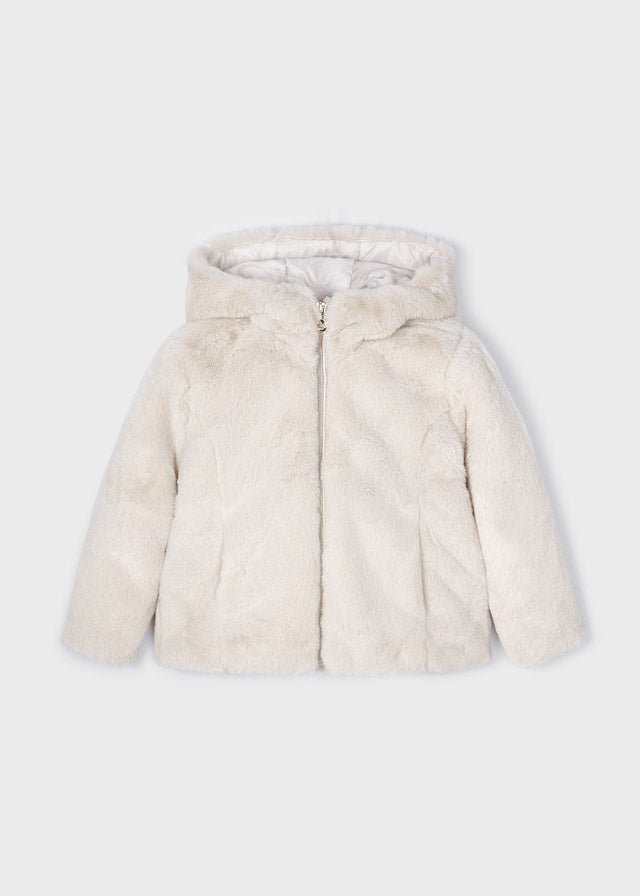 Girls Faux Fur Coat (mayoral)