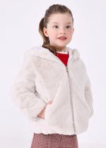 Girls Faux Fur Coat (mayoral)