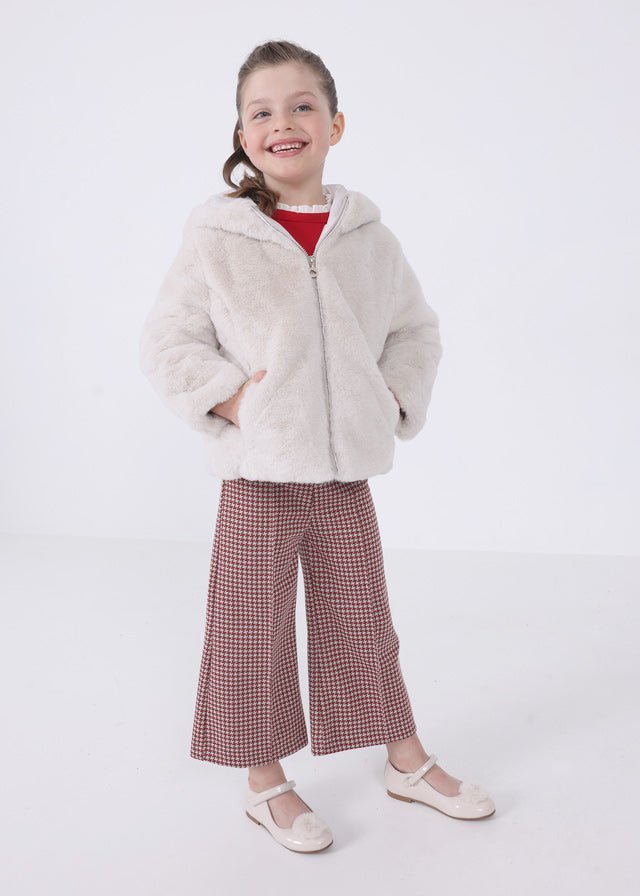 Girls Faux Fur Coat (mayoral)