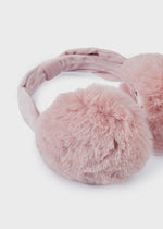 Girls Faux Fur Pink Ear Muffs (mayoral)