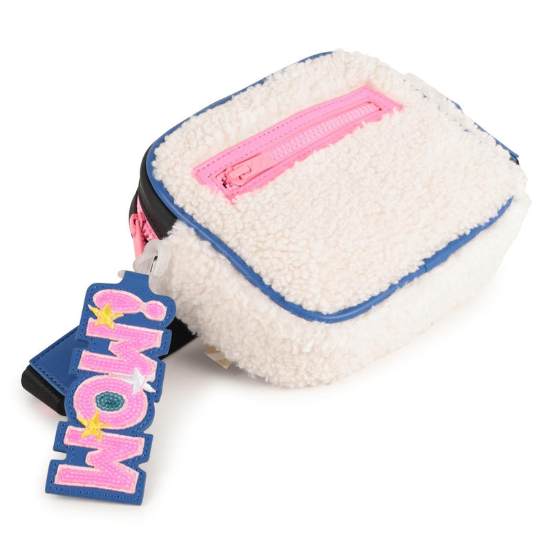 Girls Faux Shearling Crossbody Bag