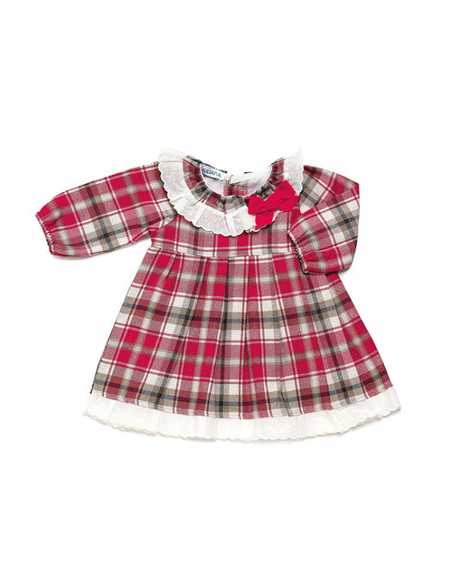 Girls' Festive Plaid Dress (Juliana)