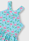 Girls Flamingo Print Summer Dress