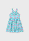 Girls Flamingo Print Summer Dress
