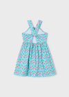 Girls Flamingo Print Summer Dress