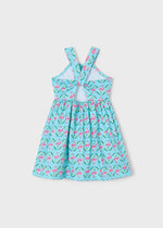 Girls Flamingo Print Summer Dress