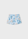 Girls Floral Cotton Skort