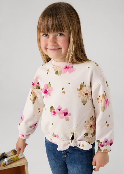 Girls' Floral Print Sweatshirt (Mayoral)