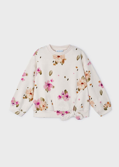 Girls' Floral Print Sweatshirt (Mayoral)