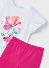 Girls Floral T-Shirt & Leggings Set