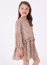 Girls' Flounce Printed Dress with Ruffles - 100% Viscose (mayoral)