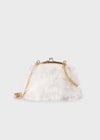 Girls' Fluffy Ivory Handbag (Abel & Lula)