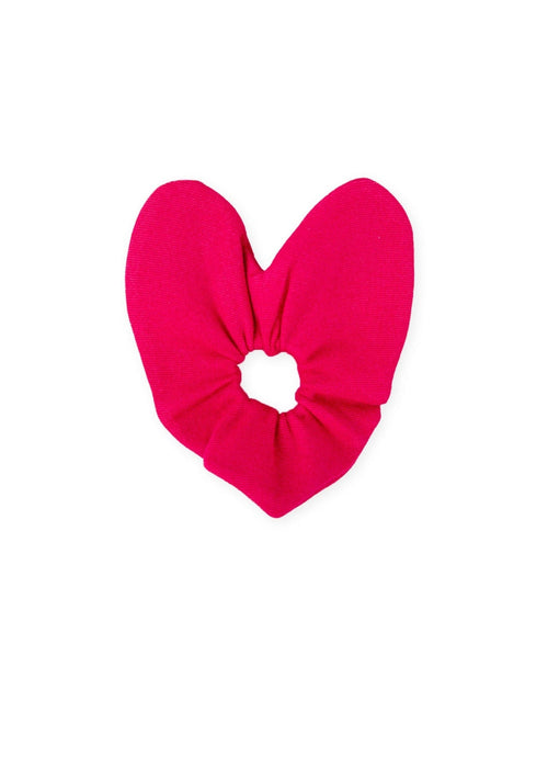 Girls Fuchsia Heart Hair Tie