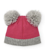 Girls' Fun Face Pom - Pom Knit Hat (Tuc Tuc)