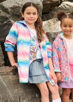 Girls Glitter Star A - Line Swing Jacket