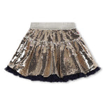 Girls Gold Reversible Sequin Skirt (Billieblush)