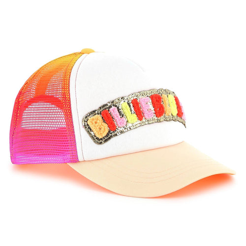 Girls Gradient Mesh Cap with Glitter Badge