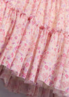 Girls Grapefruit Floral Tulle Dress