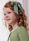 Girls Green Bow Hair Clip (12cm) (Abel & Lula)