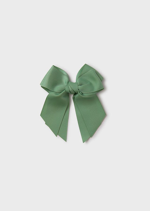 Girls Green Bow Hair Clip (12cm) (Abel & Lula)