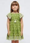 Girls Green Embroidered Cotton Dress (mayoral) - CottonKids.ie - 2 year - 3 year - 4 year