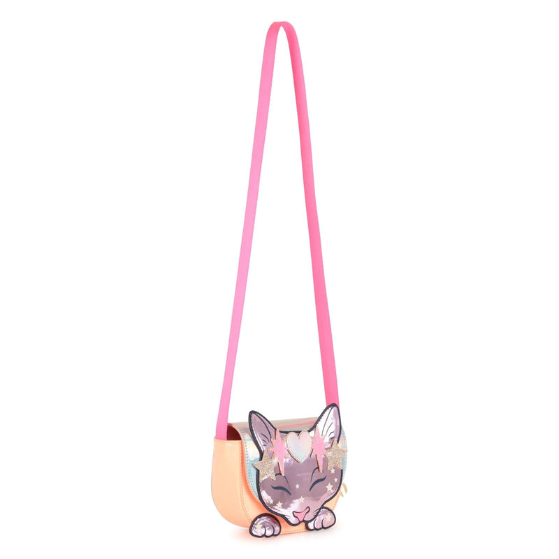 Girls Iridescent Cat Face Shoulder Bag