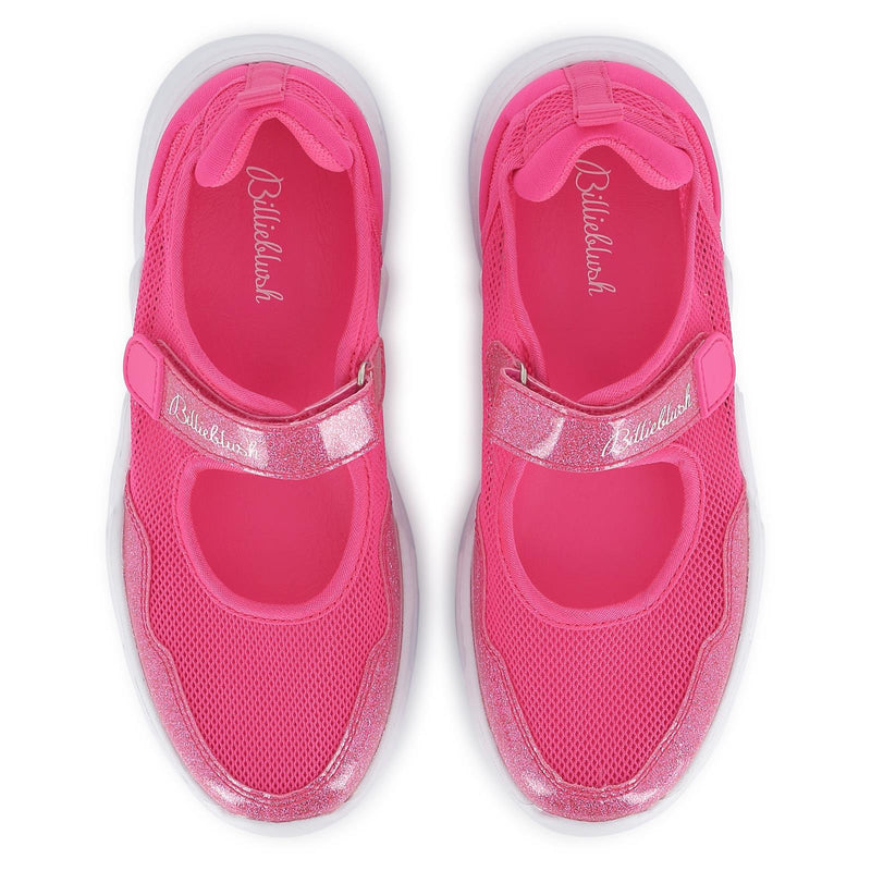 Girls Iridescent Pink Low Sneakers