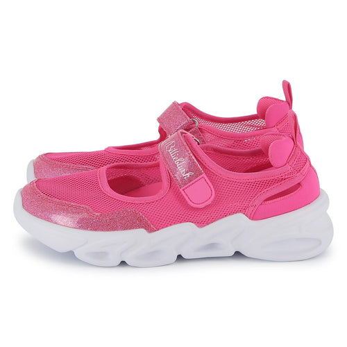 Girls Iridescent Pink Low Sneakers