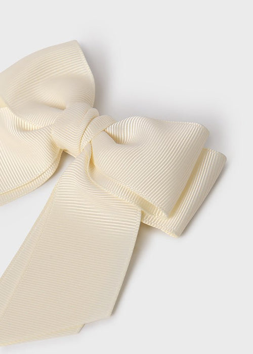 Girls Ivory Bow Hair Clip (12cm) (Abel & Lula)