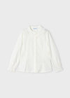 Girls Ivory Cotton Blouse Shirt (mayoral)