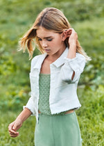 Girls Ivory Denim Jacket (Mayoral)