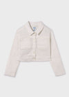 Girls Ivory Denim Jacket (Mayoral)