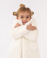 Girls Ivory Faux Fur Hooded Coat (Agatha Ruiz de la Prada)