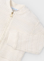 Girls Ivory Lace Jacket