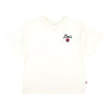 Girls Ivory Organic Cotton Rose T-Shirt