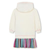 Girls Ivory Sequin Hooded Dress (Billieblush)