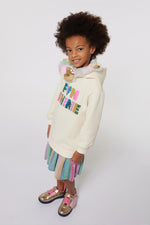 Girls Ivory Sequin Hooded Dress (Billieblush)