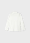 Girls Ivory Viscose Frilled Top (mayoral)