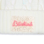 Girls Knit Hat with Pink Pom Poms (Billieblush)