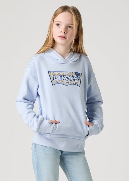 Girls Light Blue Seasonal Hoodie