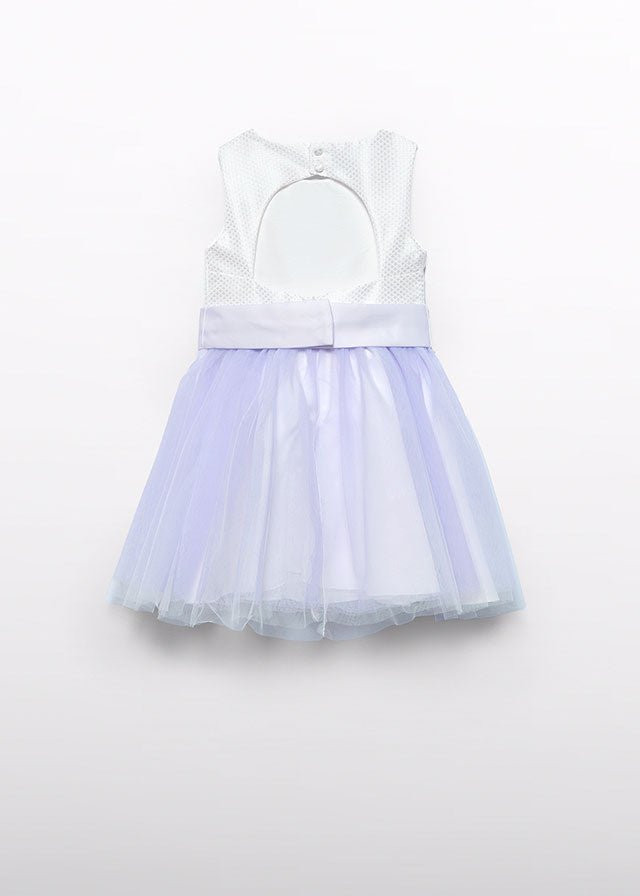 Girls Lilac Combined Tulle Dress