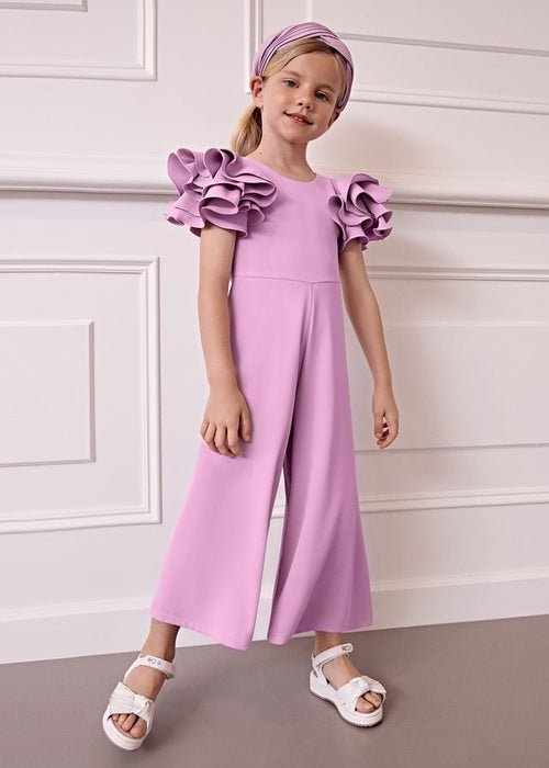 Girls Lilac Purple Jumpsuit (Abel & Lula)