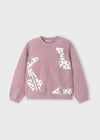 Girls' Long Sleeve Sweater with Dalmatian Print (Mayoral)