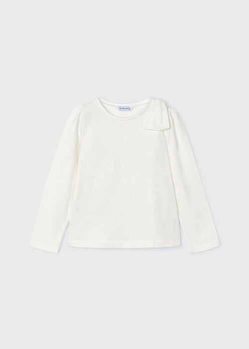 Girls' Long Sleeve T - Shirt with Bow Detail (Mayoral)